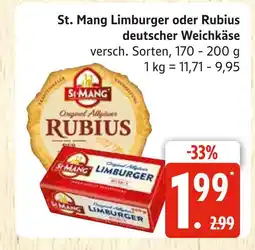 Marktkauf Si mang limburger deutscher weichkäse Angebot
