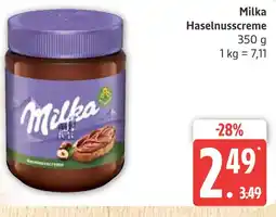 Marktkauf Milka haselnusscreme Angebot