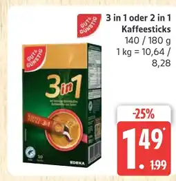 Marktkauf 3 in 1 kaffeesticks Angebot