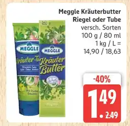 Marktkauf Meggle kräuterbutter riegel Angebot
