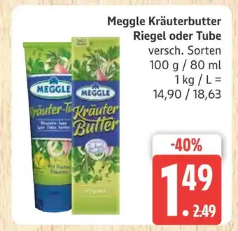 Marktkauf Meggle kräuterbutter riegel Angebot