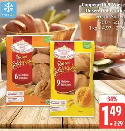 Marktkauf Coppenrath & wiese unsere goldstücke 6 mehrkorn-brötchen Angebot