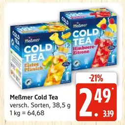 Marktkauf Meßmer cold tea eistee pfirsich Angebot
