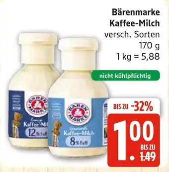 Marktkauf Bärenmarke kaffee-milch 12% fett Angebot