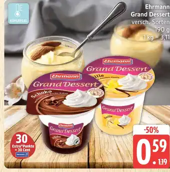 Marktkauf Ehrmann grand dessert schoko Angebot