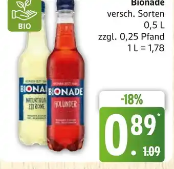 Marktkauf Bionade holunder Angebot