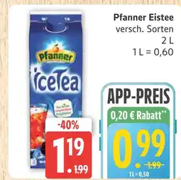 Marktkauf Pfanner eistee Angebot