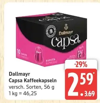 Marktkauf Dallmayr capsa kaffeekapseln Angebot