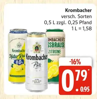 Marktkauf Krombacher krombacher natur radler 0,0 Angebot
