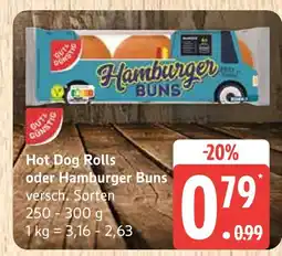 Marktkauf Hot dog rolls Angebot