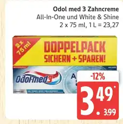 Marktkauf Odol med 3 zahncreme all-in-one und white & shine Angebot
