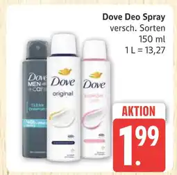 Marktkauf Dove deo spray original Angebot