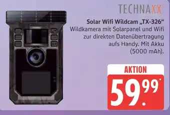 Marktkauf Technaxx solar wifi wildcam tx-326 Angebot