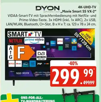 Marktkauf Dyon 4k-uhd-tv „movie smart 55 vx-2“ Angebot