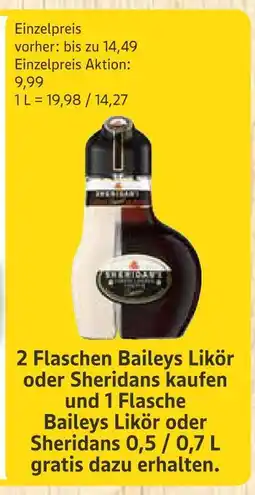 Marktkauf Baileys oder sheridans likör Angebot