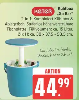 Marktkauf Keter kühlbox go bar Angebot