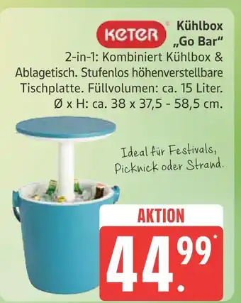 Marktkauf Keter kühlbox go bar Angebot