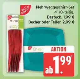Marktkauf Gut & günstig mehrweggeschirr-set besteck Angebot