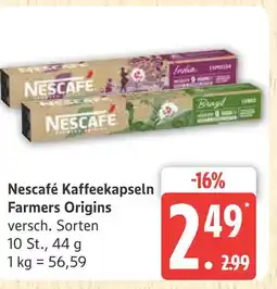 Marktkauf Nescafé kaffeekapseln farmers origins brazil Angebot