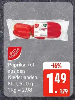 Edeka Paprika, rot aus den niederlanden Angebot