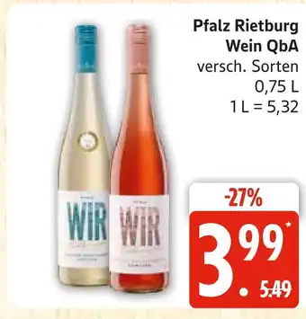 Marktkauf Pfalz rietburg wein qba Angebot