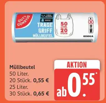 Marktkauf Edeka müllbeutel 50 liter Angebot