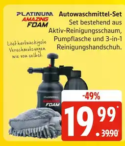 Marktkauf Platinum amazing foam autowaschmittel-set Angebot