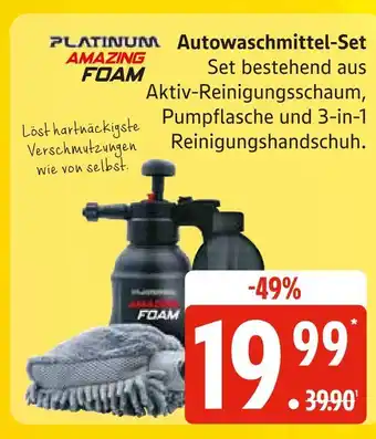 Marktkauf Platinum amazing foam autowaschmittel-set Angebot