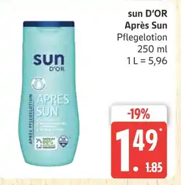 Marktkauf Sun d'or après sun pflegelotion Angebot