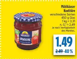 diska Mühlhäuser konfitüre erdbeere Angebot