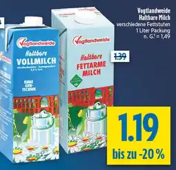 diska Vogtlandweide haltbare vollmilch Angebot