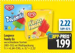 diska Langnese dolomiti Angebot