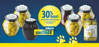diska Minos griechische grüne oliven gefüllt mit mandel Angebot