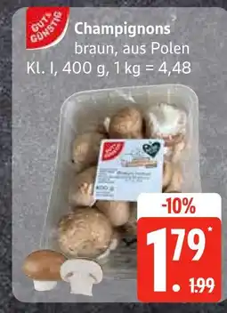 Edeka Champignons braun Angebot