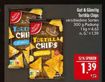 Marktkauf Gut & günstig tortilla chips gesalzen Angebot