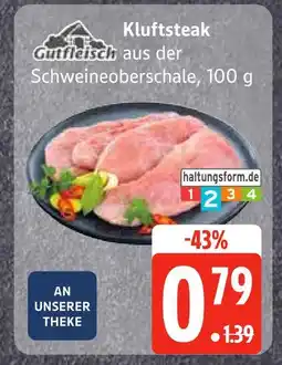 Edeka Gutfleisch kluftsteak aus der schweineoberschale Angebot