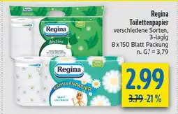 diska Regina toilettenpapier aloe vera Angebot