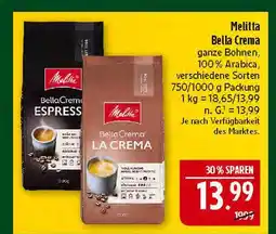 Marktkauf Melitta bella crema espresso Angebot