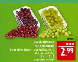 Marktkauf Bio tafeltrauben hell Angebot
