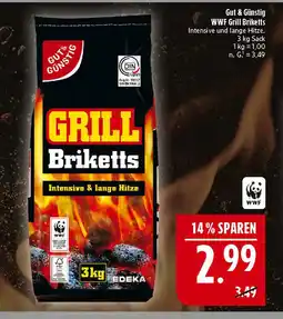 Marktkauf Gut & günstig wwf grill briketts Angebot