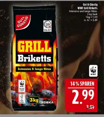 Marktkauf Gut & günstig wwf grill briketts Angebot
