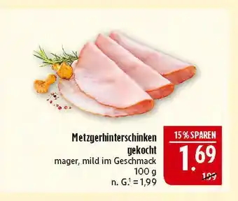 Marktkauf Metzgerhinterschinken gekocht Angebot