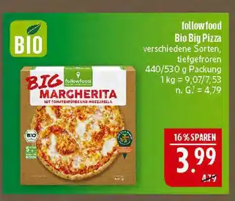 Marktkauf Followfood bio big pizza Angebot