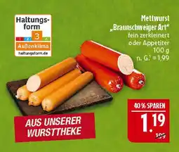Marktkauf Mettwurst braunschweiger art Angebot