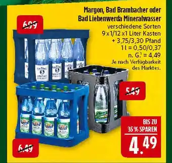Marktkauf Margon mineralwasser Angebot