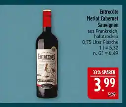 Marktkauf Entrecôte merlot cabernet sauvignon Angebot