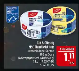 Marktkauf Gut & günstig msc thunfisch filets Angebot