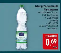 Marktkauf Ileburger sachsenquelle mineralwasser Angebot