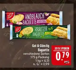 Marktkauf Gut & günstig knoblauch baguette Angebot