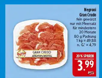 Marktkauf Negroni gran crudo Angebot
